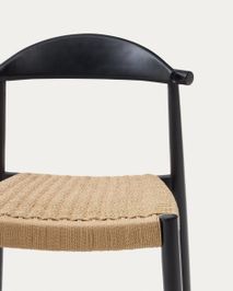 Barstoel NINA - Zwart / Beige KAV J1100035CP46