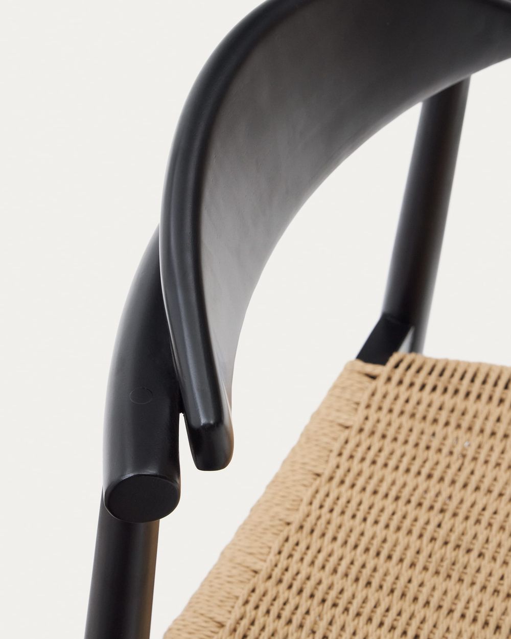 Barstoel NINA - Zwart / Beige KAV J1100035CP46