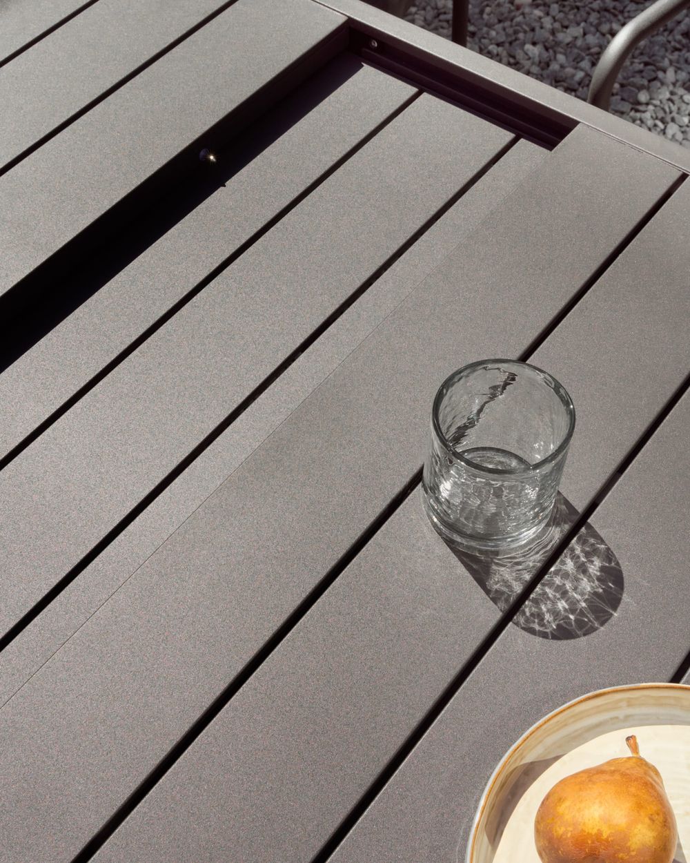 Uitschuifbare tuintafel GALDANA - Donkergrijs KAV J0100070NN02