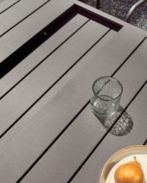 Uitschuifbare tuintafel GALDANA - Donkergrijs KAV J0100070NN02