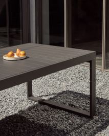 Uitschuifbare tuintafel GALDANA - Donkergrijs KAV J0100070NN02