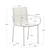Tuinstoel GALDANA - Wit KAV J0600085NN05