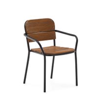 Eetkamerstoel Algueret - Eucalyptushout / Zwart KAV J0600096MM46
