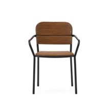 Eetkamerstoel Algueret - Eucalyptushout / Zwart KAV J0600096MM46