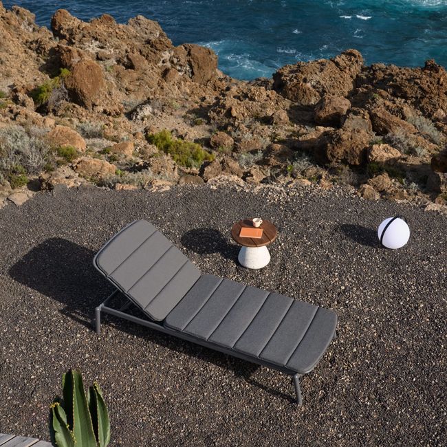 Ligstoel MARCONA - Antraciet