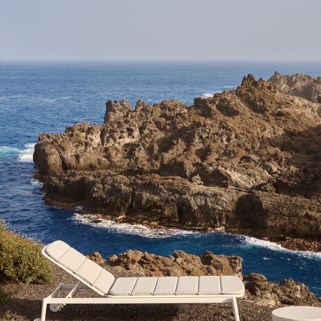 Ligstoel MARCONA - Wit