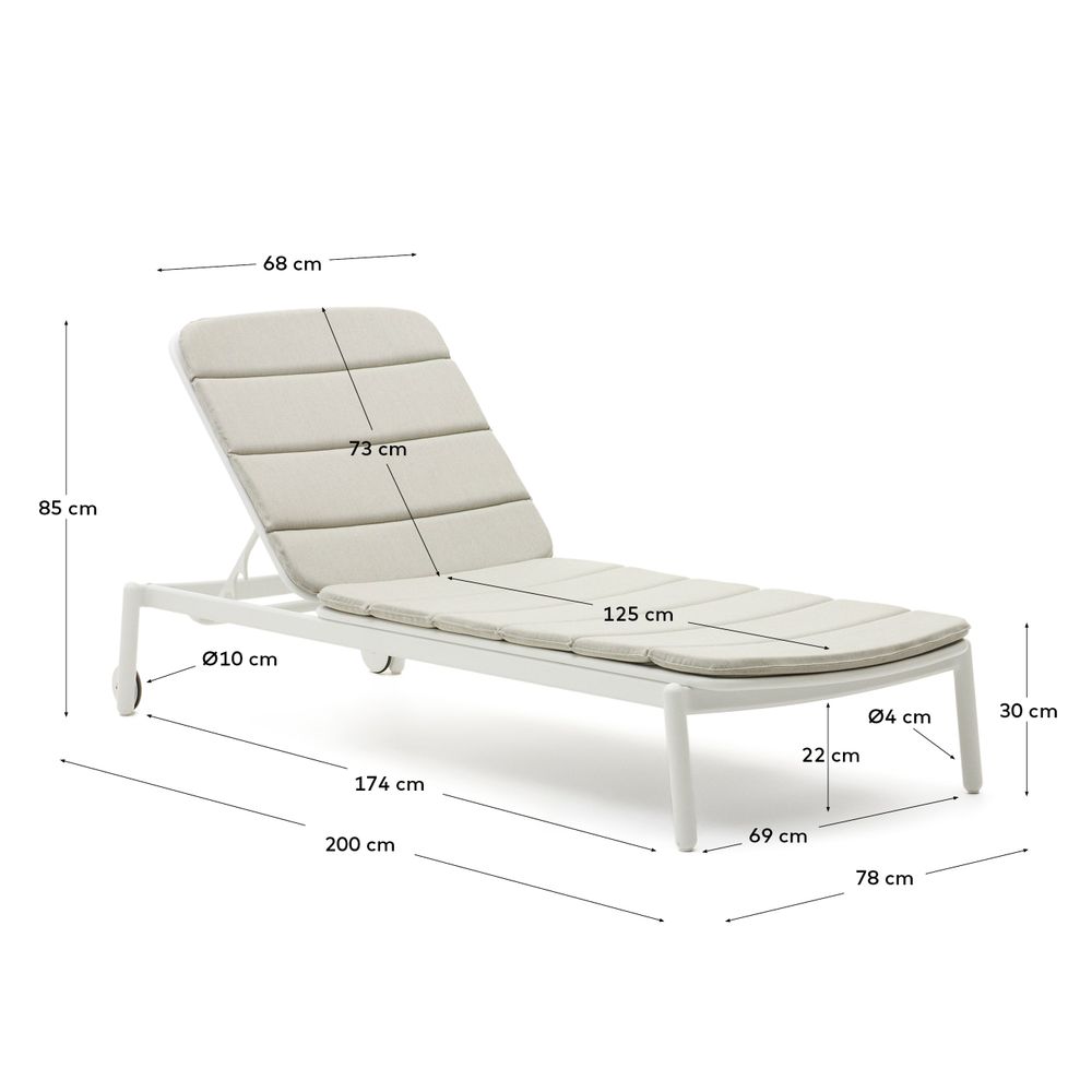 Ligstoel MARCONA - Wit KAV J1300011NN05