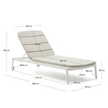 Ligstoel MARCONA - Wit KAV J1300011NN05