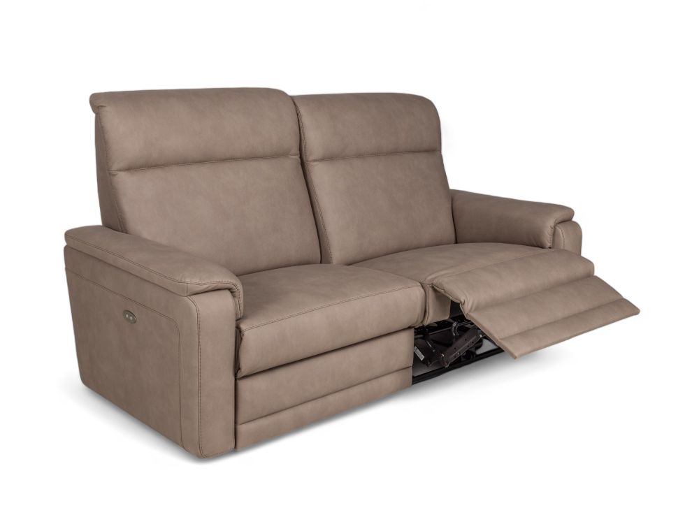 3-zit met 2 elektrische relaxen THORGAL - Taupe HIM-30-000125-B-BT