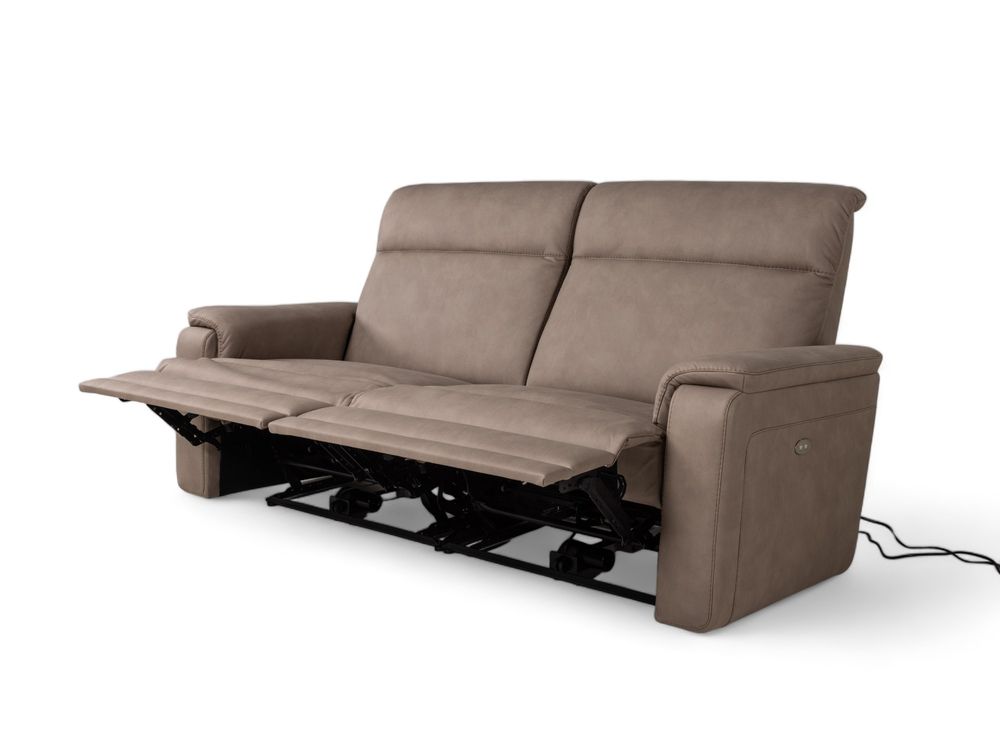 3-zit met 2 elektrische relaxen THORGAL - Taupe HIM-30-000125-B-BT