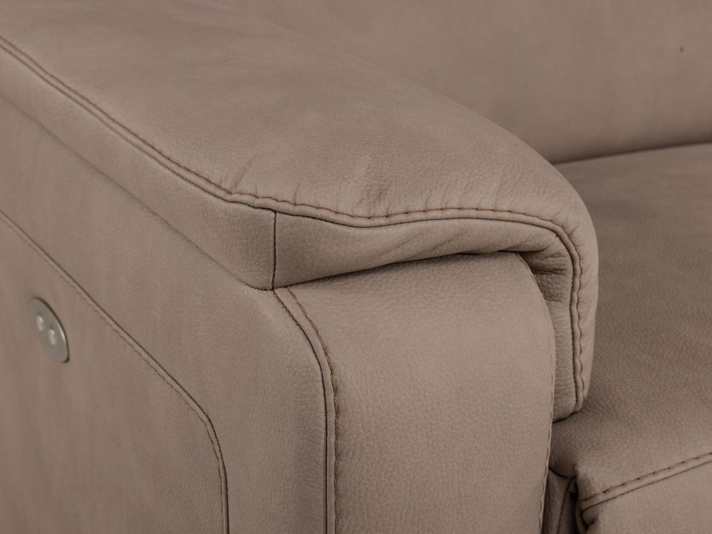 3-zit met 2 elektrische relaxen THORGAL - Taupe HIM-30-000125-B-BT