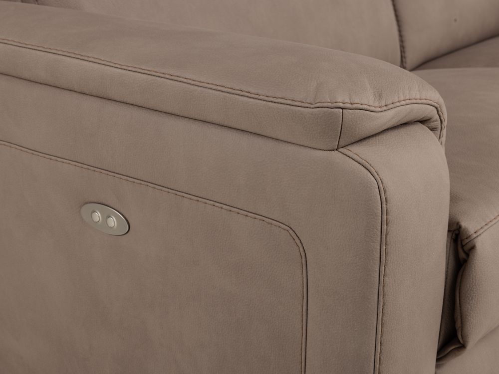 3-zit met 2 elektrische relaxen THORGAL - Taupe HIM-30-000125-B-BT