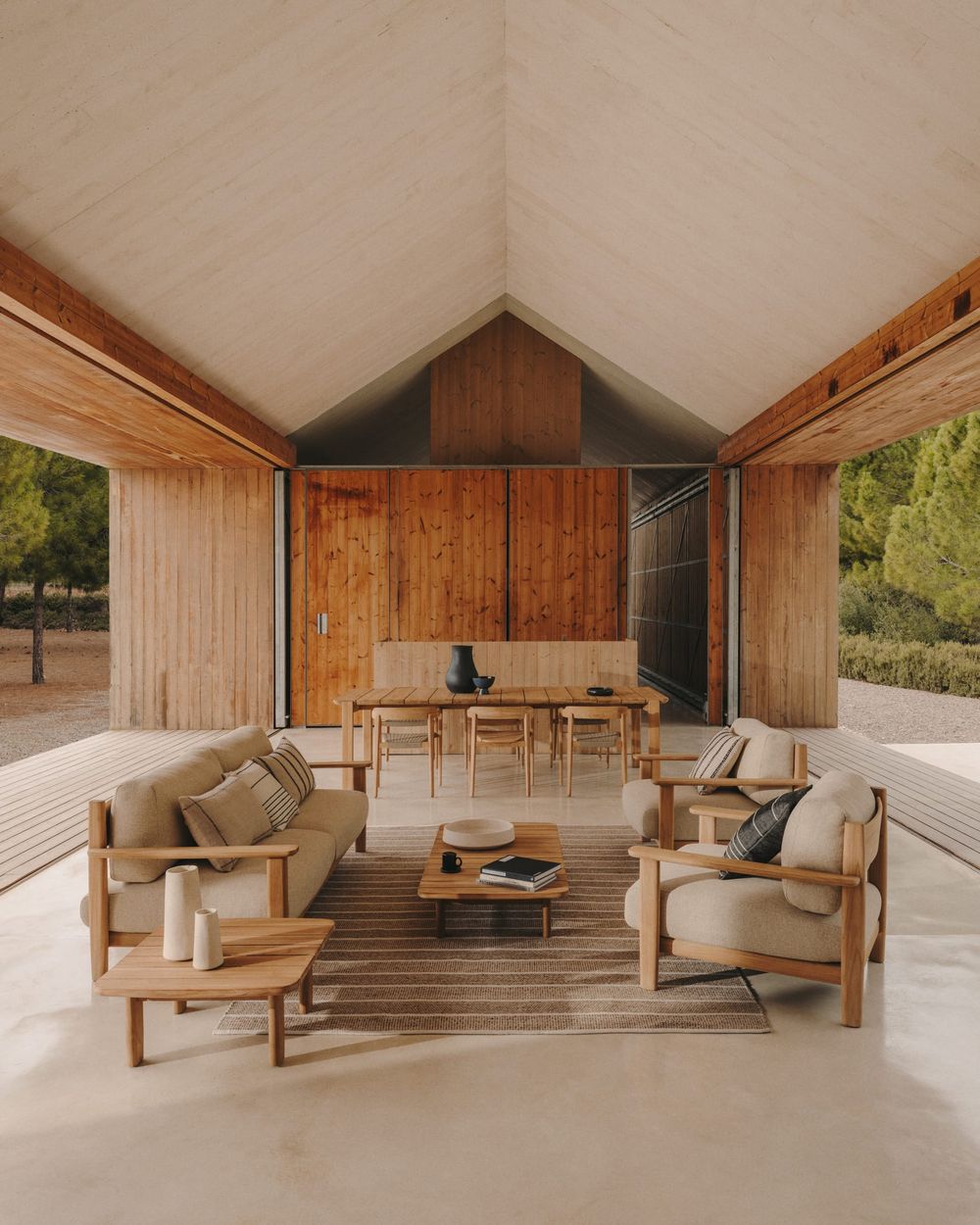 Lounge 3-zit TIRANT - Massief Teakhout KAV J1400037MM47