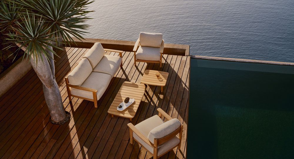 Lounge 3-zit TIRANT - Massief Teakhout KAV J1400037MM47