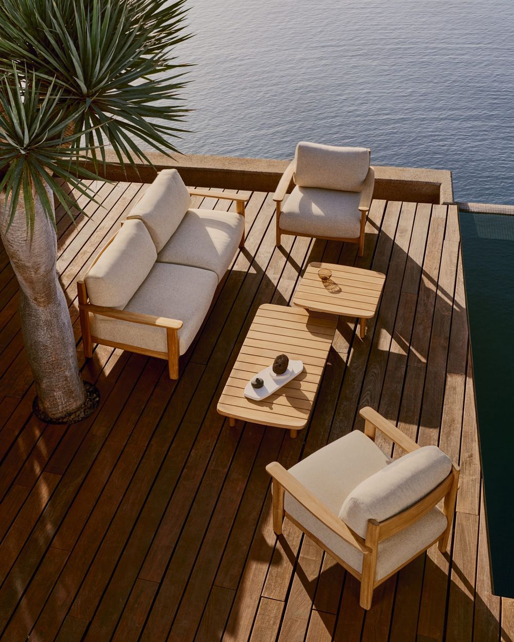 Lounge 3-zit TIRANT - Massief Teakhout KAV J1400037MM47