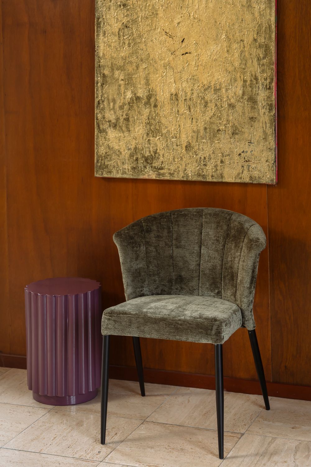 Bijzettafel CAMILA - Plum ZVR 1400052