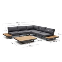 Loungeset TOSQUETA - Massief Teakhout KAV J1500003JJ02