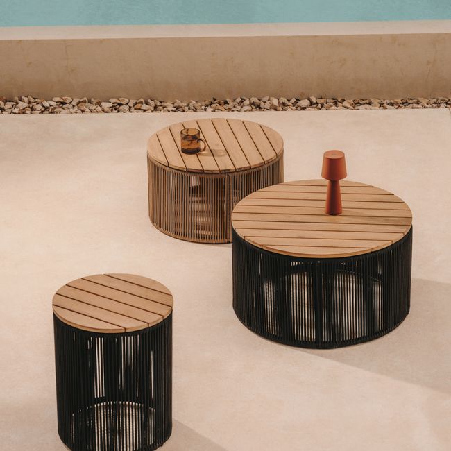 Salontafel Dandara - Acaciahout / Beige