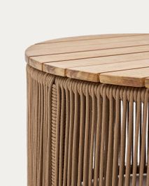 Salontafel Dandara - Acaciahout / Beige KAV J0300092JJ12