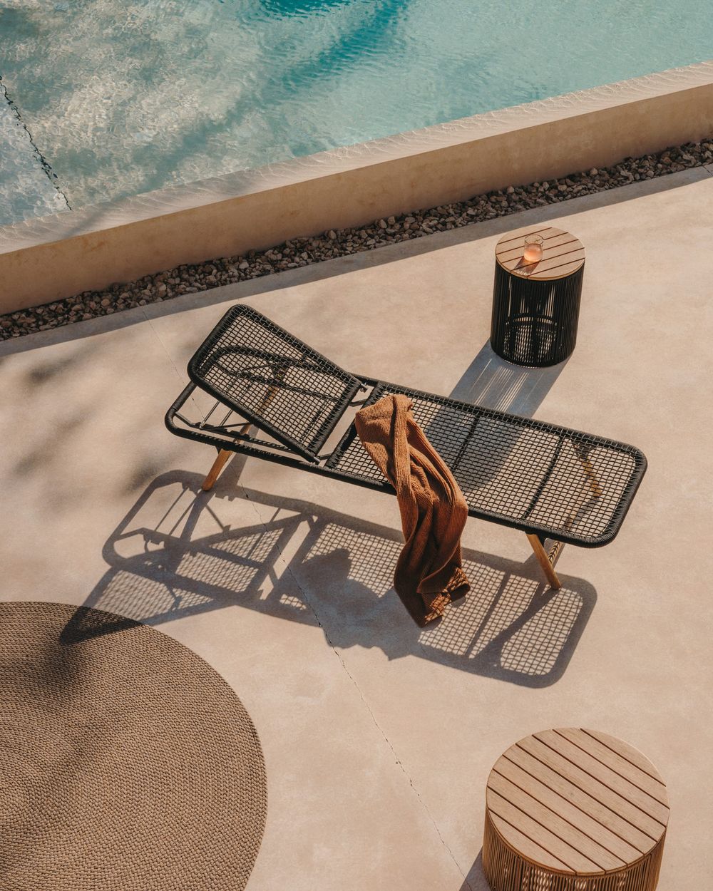 Salontafel Dandara - Acaciahout / Beige KAV J0300093JJ12