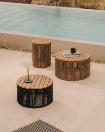 Salontafel Dandara - Acaciahout / Beige KAV J0300093JJ12