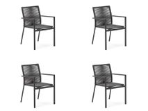 Set 4 tuinstoelen CULIP - Grijs C-KAV CULIP