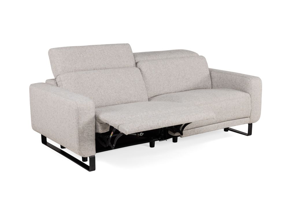 2,5-zit met 2 elektr. relaxen ARON - Lichtgrijs C-RCR-92-HKS1