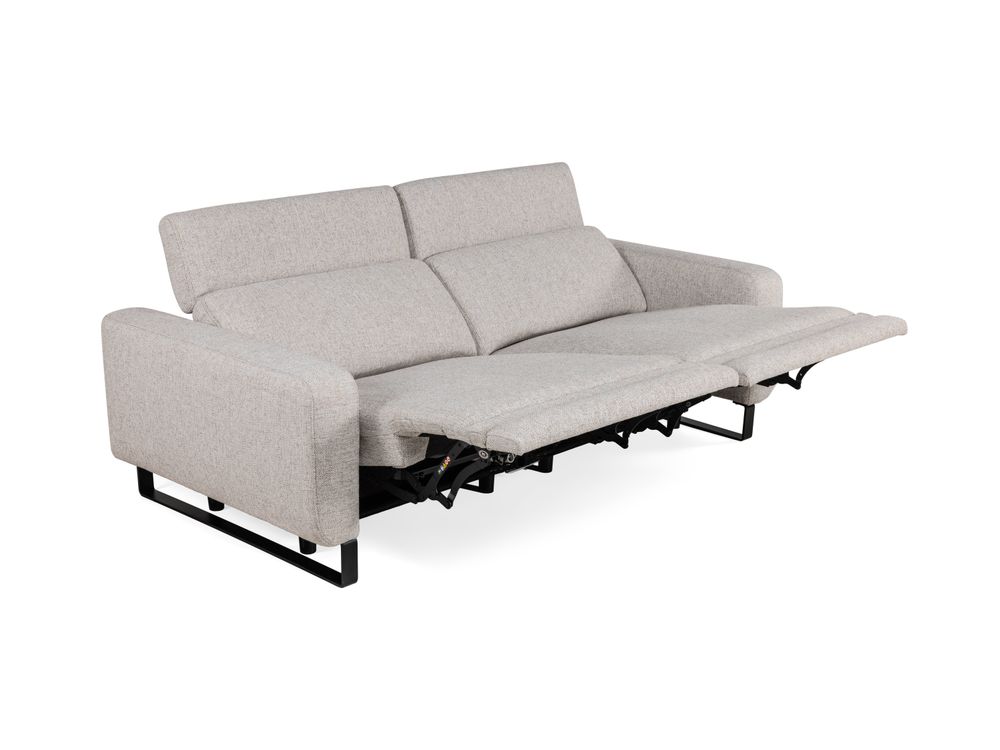 2,5-zit met 2 elektr. relaxen ARON - Lichtgrijs C-RCR-92-HKS1