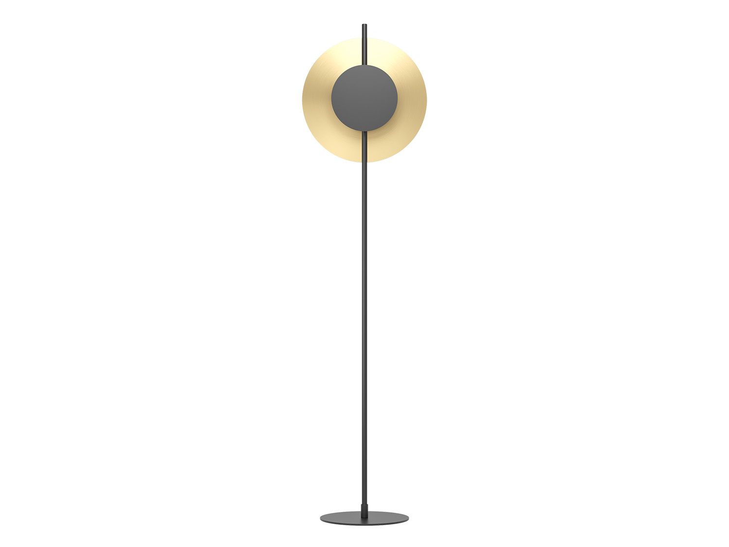 Vloerlamp TOCINA - Zwart/Goud
