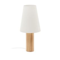 Vloerlamp MARGA - Donker rubberhout/Linnen KAV L0200027MM46