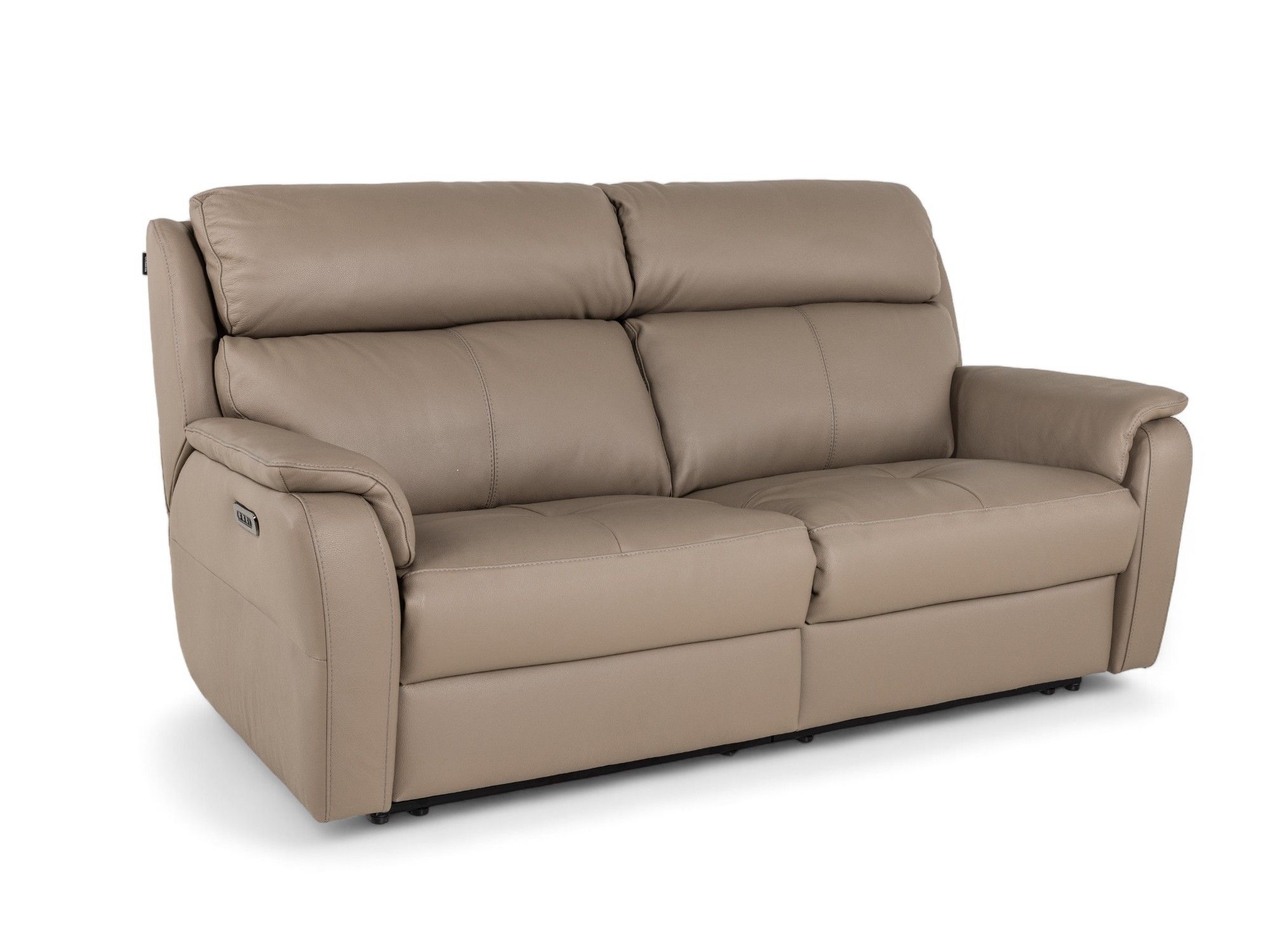 2-zit met elektr. relaxen CINCINNATI - Taupe leder