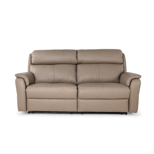 2-zit met elektr. relaxen CINCINNATI - Taupe leder