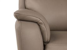 2-zit met elektr. relaxen CINCINNATI - Taupe leder C-NIC-5-HKS1