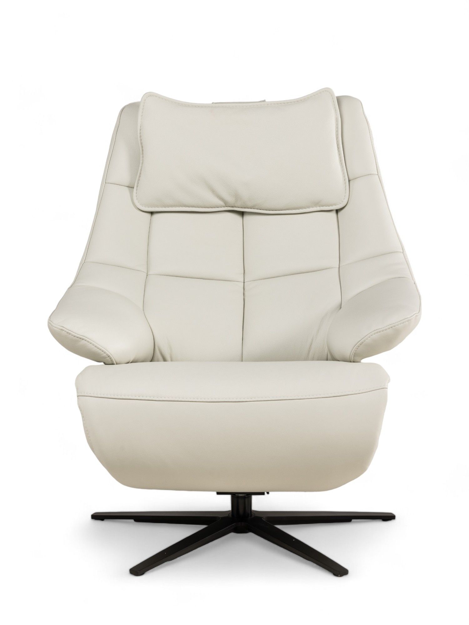 Relaxfauteuil L VIGO - Wit leder