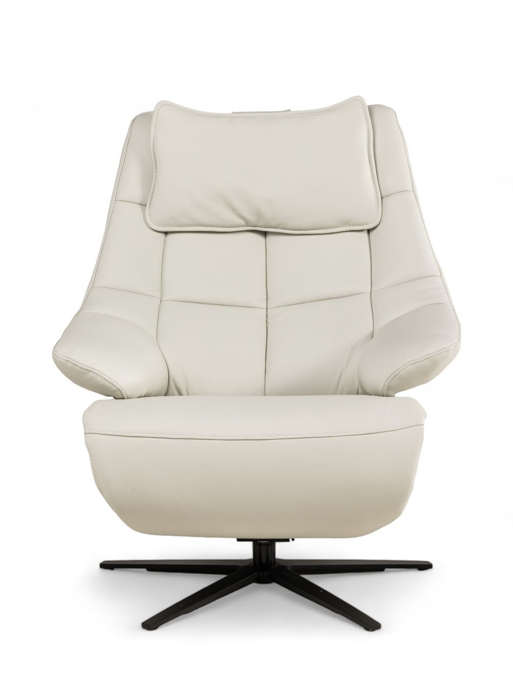 Relaxfauteuil M VIGO - Wit leder C-HKL-19-RLX1