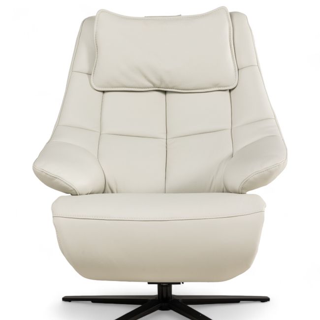 Relaxfauteuil L VIGO - Wit leder