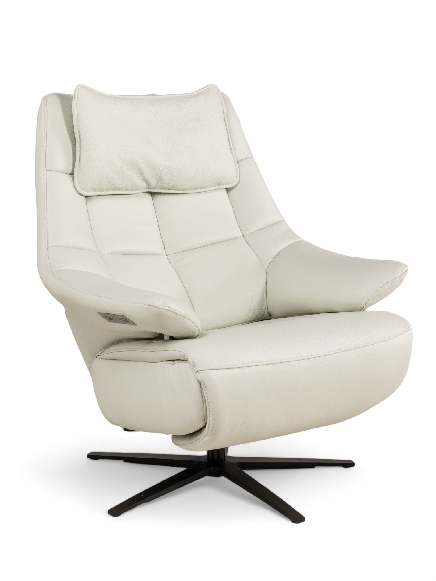 Relaxfauteuil L VIGO - Wit leder