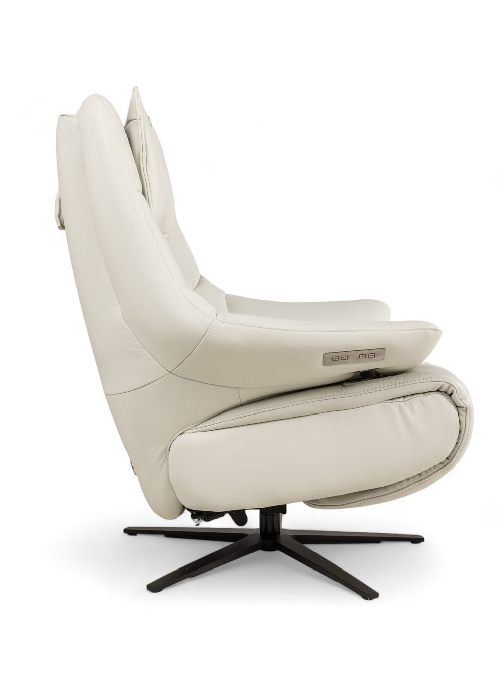 Relaxfauteuil M VIGO - Wit leder C-HKL-19-RLX1