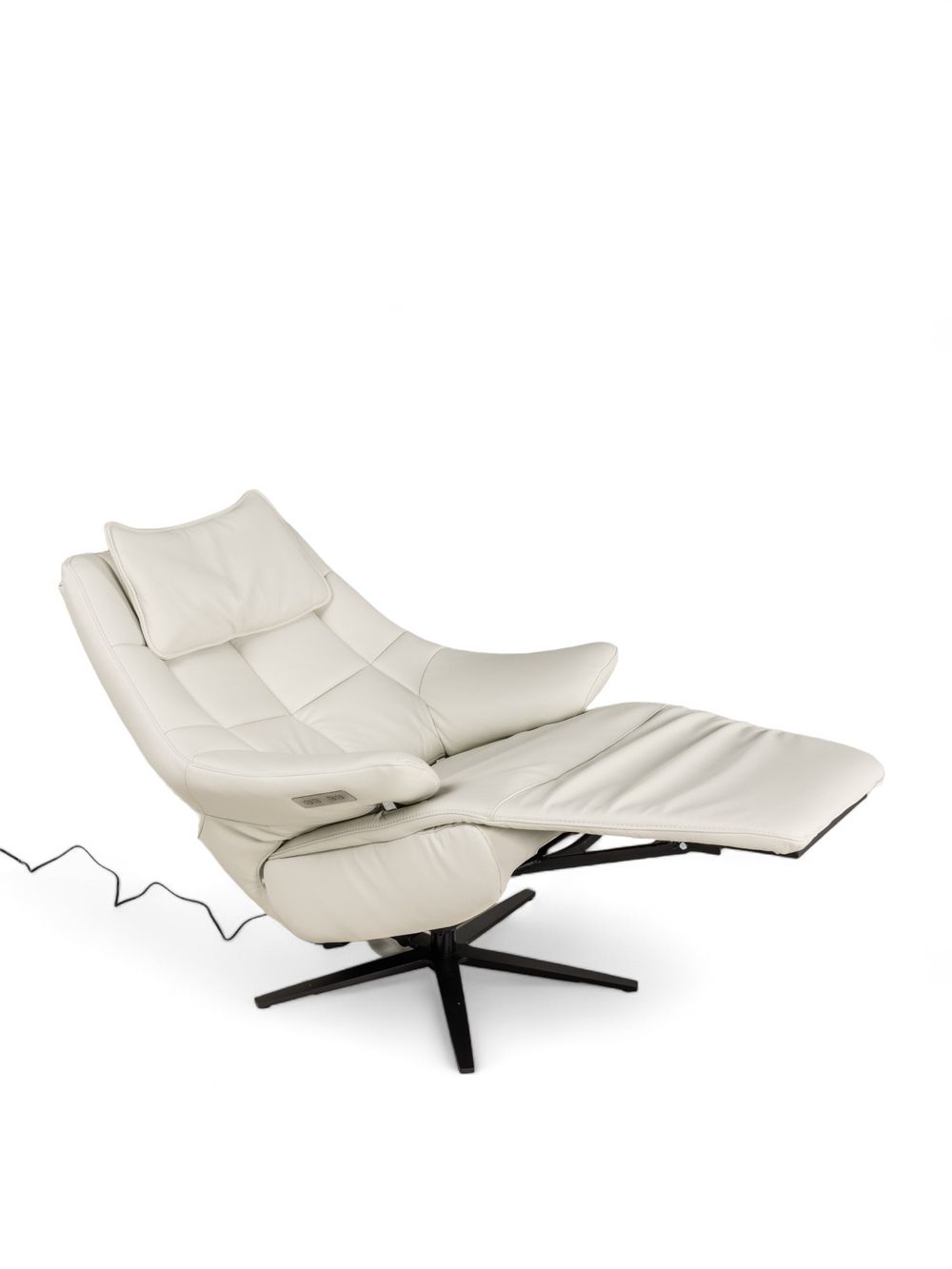 Relaxfauteuil M VIGO - Wit leder C-HKL-19-RLX1