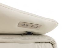 Relaxfauteuil M VIGO - Wit leder C-HKL-19-RLX1