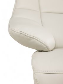 Relaxfauteuil M VIGO - Wit leder C-HKL-19-RLX1