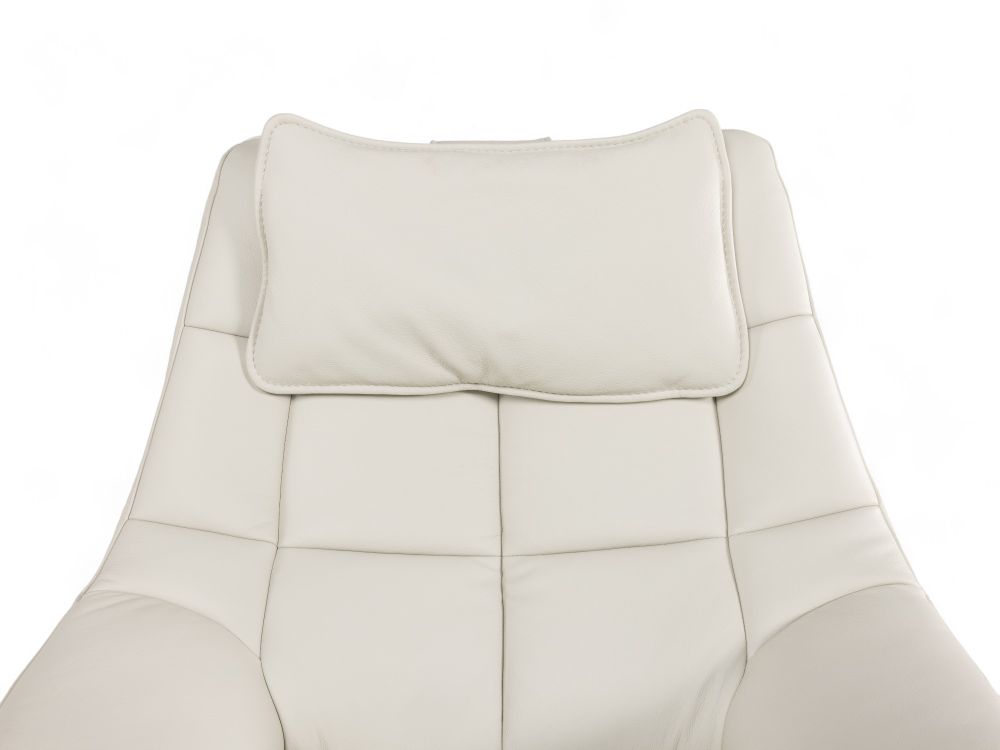 Relaxfauteuil M VIGO - Wit leder C-HKL-19-RLX1