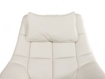 Relaxfauteuil M VIGO - Wit leder C-HKL-19-RLX1