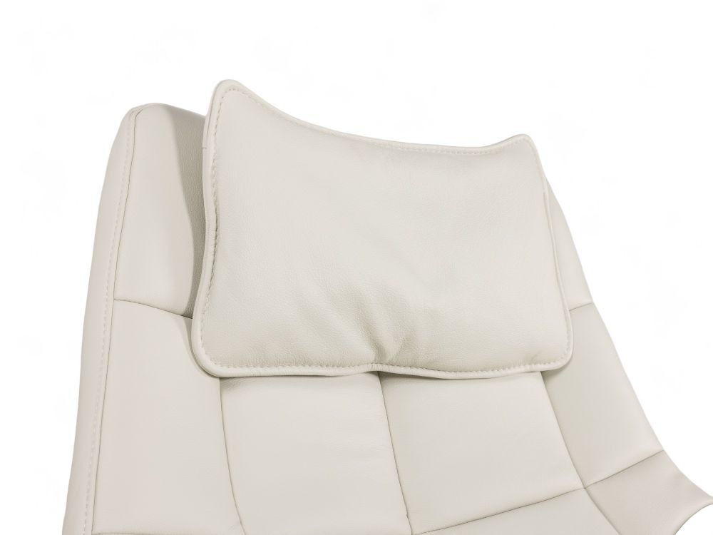 Relaxfauteuil M VIGO - Wit leder C-HKL-19-RLX1