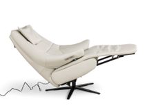 Relaxfauteuil L VIGO - Wit leder C-HKL-19-RLX2