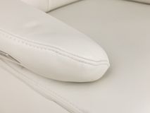 Relaxfauteuil L VIGO - Wit leder C-HKL-19-RLX2