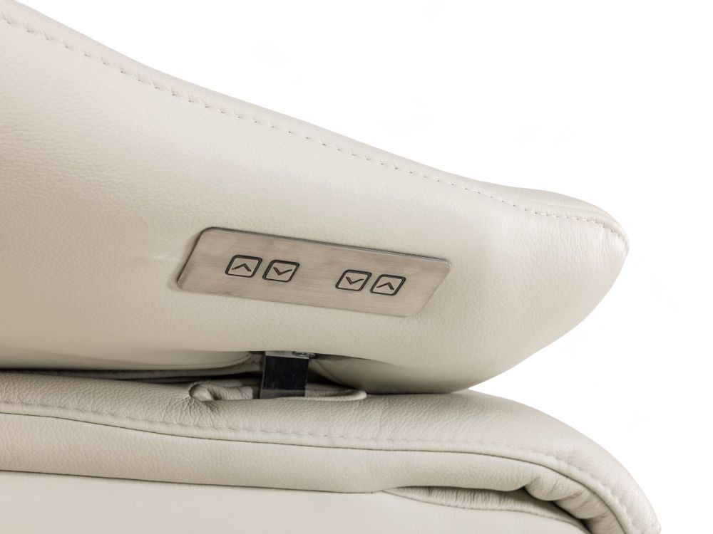 Relaxfauteuil L VIGO - Wit leder C-HKL-19-RLX2