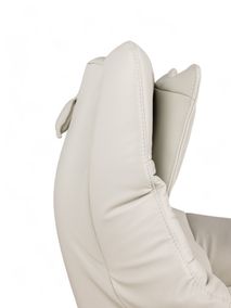 Relaxfauteuil L VIGO - Wit leder C-HKL-19-RLX2