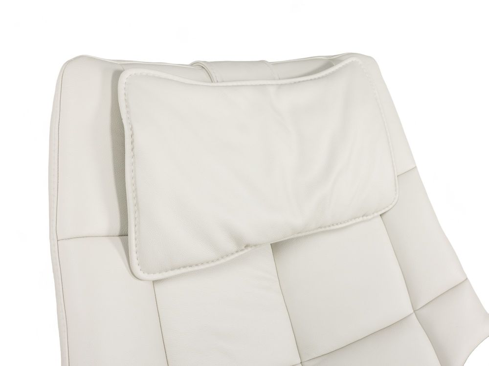 Relaxfauteuil L VIGO - Wit leder C-HKL-19-RLX3