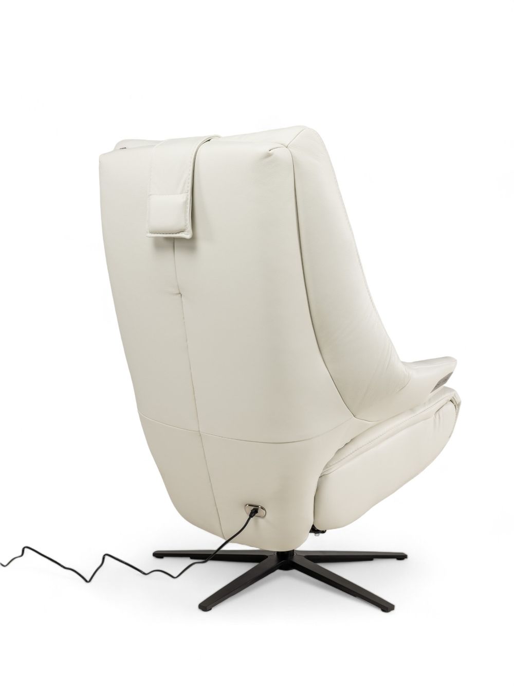 Relaxfauteuil L VIGO - Wit leder C-HKL-19-RLX3